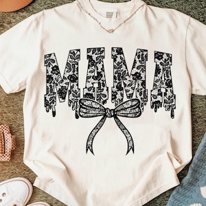 Mama Shabby Chic Cottage Core Ditsy Flowers Halloween png, Lace Png, Spooky Season png, Halloween Shirt Sublimation, Sublimation Designs
