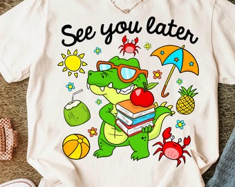 Bis später Alligator Png, Letzter Schultag Lehrer Png, Ende des Jahres Png, Lehrer Sommer Png, Lehrer Png, Lustiger Sommer Lehrer Png