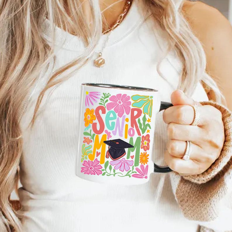 Senior Mom Png, Boho Senior Flower Png, Graduation Mom Png, Graduation ...
