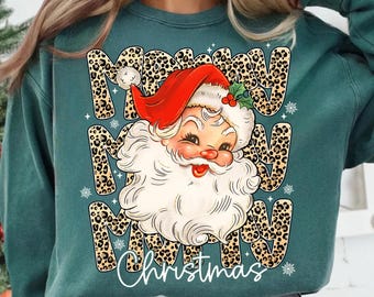 Merry Christmas Sublimation Png, Christmas  Png, Merry And Bright Png, Retro Christmas Png, Brushstroke Png,Leopard Merry Png,Trendy Designs