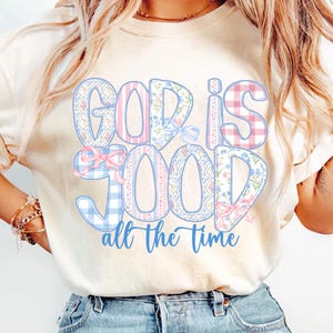 God is Good Png, Spirit Religious Png, Grandmillennial Jesus Png, Jesus Christian Png, Bible Verse Png, Grandmillennial Png,Floral Jesus Png image 4