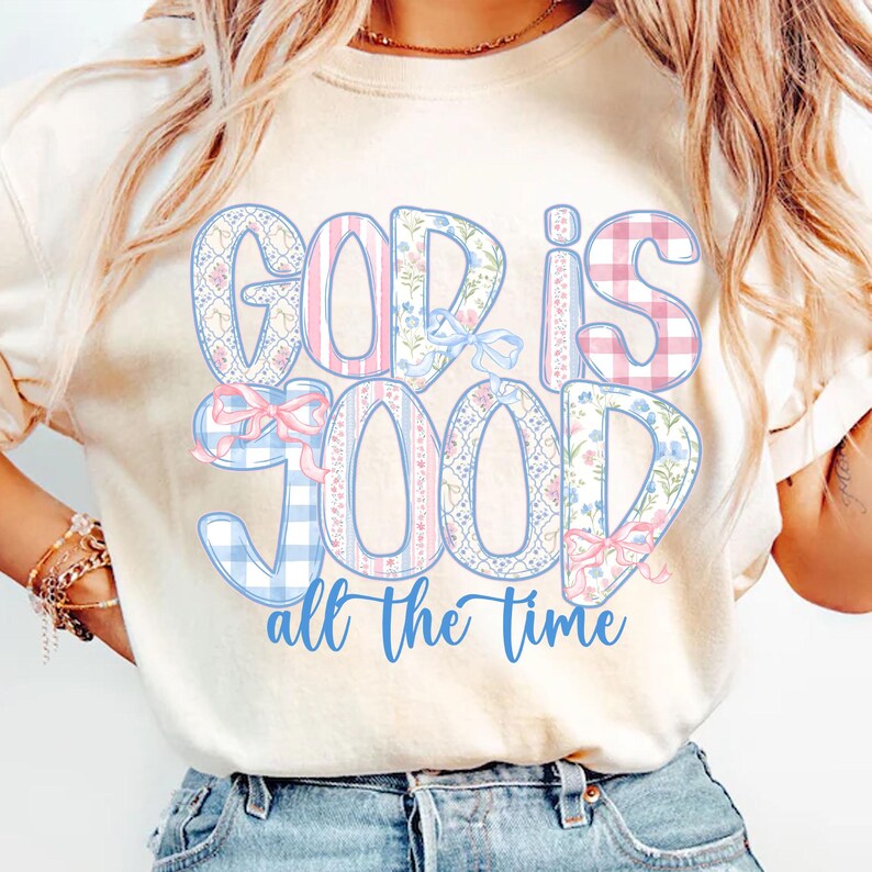 God is Good Png, Spirit Religious Png, Grandmillennial Jesus Png, Jesus Christian Png, Bible Verse Png, Grandmillennial Png,Floral Jesus Png image 4