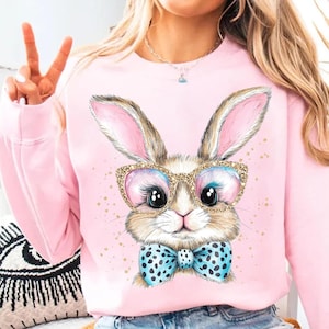 Osterhase Coquette Png, Wastercolor Häschen Png, Fröhliche Ostern Png, Hase Coquette Bogen Png, Kokette Ostern Png, Kinder Ostern Png, Frühling Png