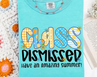 Class Dismissed Png, Last Day of School Png, Lemon Summer Teacher Png, Teacher Png, Teacher Gift, Summer Break Png, End of School Year Png