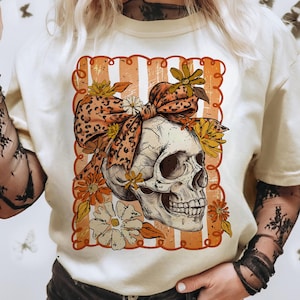 Halloween Coquette Bow Skull png, Retro Halloween png, Skull Fall Png, Halloween Spooky Png, Spooky png, Halloween Fall Shirt Design
