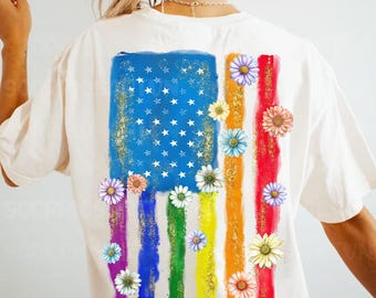 Floral Rainbow Pride Flagge Png, LGBTQ Png, Liebe ist Liebe Png, Liebe ist Liebe Png, Urheberrechte Png, Gay Pride Png, Pride Month Png, Regenbogen png