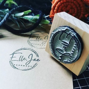 Custom Logo Stamp, Personalized Small Business Stamp With Ink Pad, Small  Medium Large Size Logo Stamper, Customized Fabric Tag Rubber Stamp 