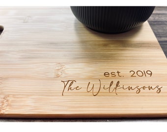 Custom Cutting Board, Engraved Cutting Board, Couples Gift, Wedding Gift, Engagement Gift, Anniversary Gift, Cheese Board