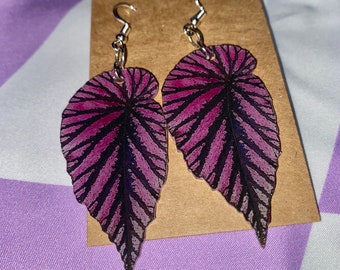 Begonia Brevimosa Leaf Earrings