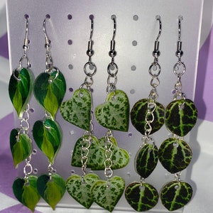 String of Things 3 Leaf Earrings