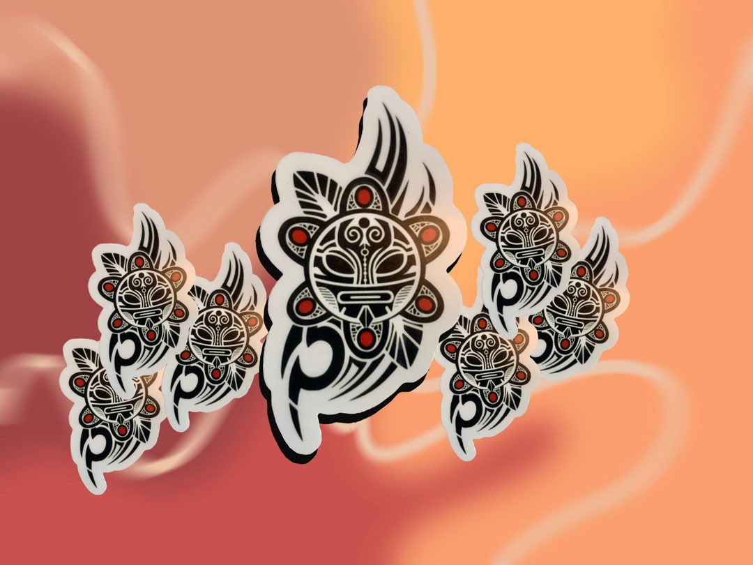 Taino Sun Tribal Sticker Etsy Taino Sun Tribal Sticker Etsy