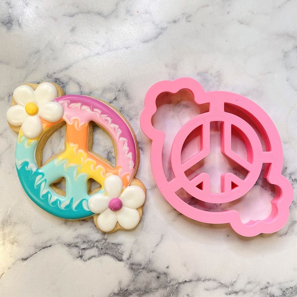 Groovy Peace Sign Cookie Cutter