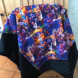 Day of the dead Mexican baby blanket