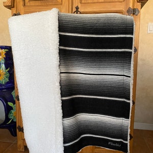 Mexican serape baby blanket