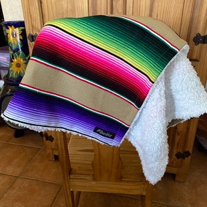 Cozy serape baby blanket