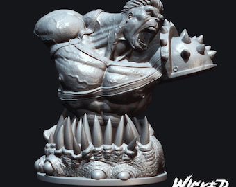 Angry Space Man Bust