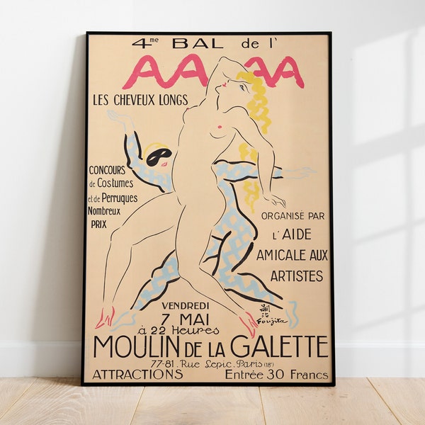 4me Bal de l'AAAA 1926 Exhibition Poster | Exhibition Poster | Exhibition Print | Exhibition Wall Art | Exhibition Poster Digital Download