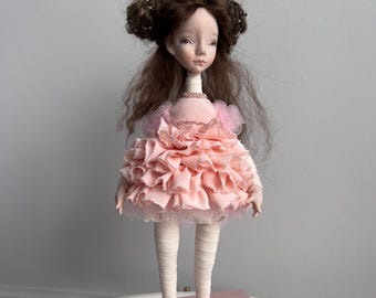 Boneca de arte única (OOAK) – Julietta | Boneca colecionável de argila polimérica