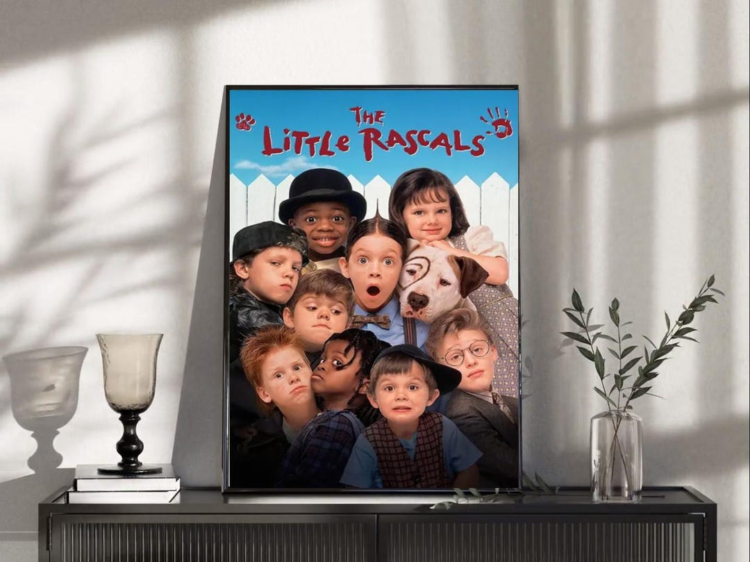 Little Rascals Sticker The Little Rascals 1994 Movie Poster Vintage Film Art Print Classic ...