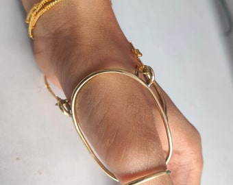 Thumb Splint Brass Ring, MCP Hyperextension Splint, Arthritis Ring, Trigger splint Ring, Gold Arthritis Ring, EDS Splint Ring