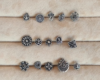 Brinco de nariz pequeno de latão: piercing de nariz tribal indiano