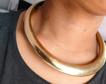 Choker Necklace, Collar Necklace, Brass Necklace, Girls Choker, Boho Choker, Choker For Women, Large Size