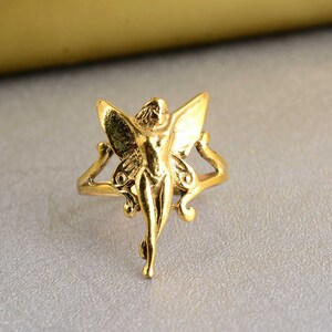 Brass Fairy Ring: Ethereal Cottagecore Body Figure Ring
