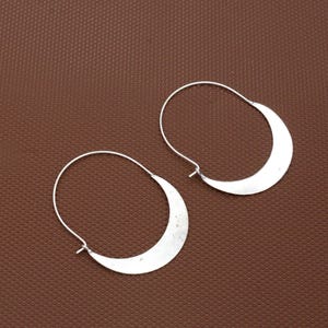 Abalone Earrings, Crescent Earrings, Acetate Earrings, Statement Earrings, Hoop Earrings, Everyday Earring, Semicircle Earring, Gift For Her