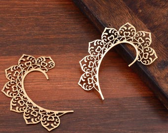 Ear Cuff Unique Boho Jewelry Brass Bohemian Jewelry Brass Ear Cuff Ear Wrap Ear Cuff Tribal Ear Jewelry Ear Climber Modern Earrings