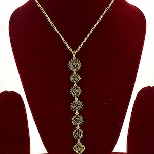 7 Seven Chakras Pendant Made with Brass