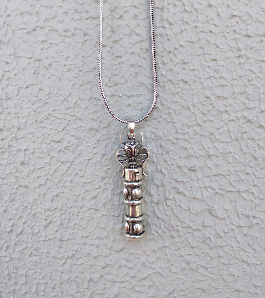 Silver Plated Ear Spoon Pendant: Storable Mini Cleaning Tool