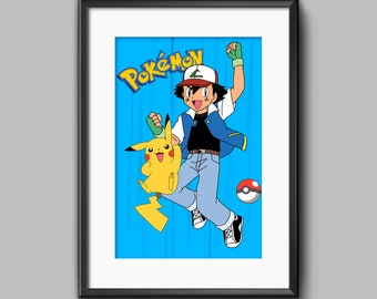 Ash & Pikachu Poster