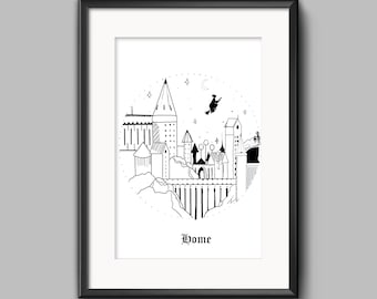 Poster "Wizard's home"