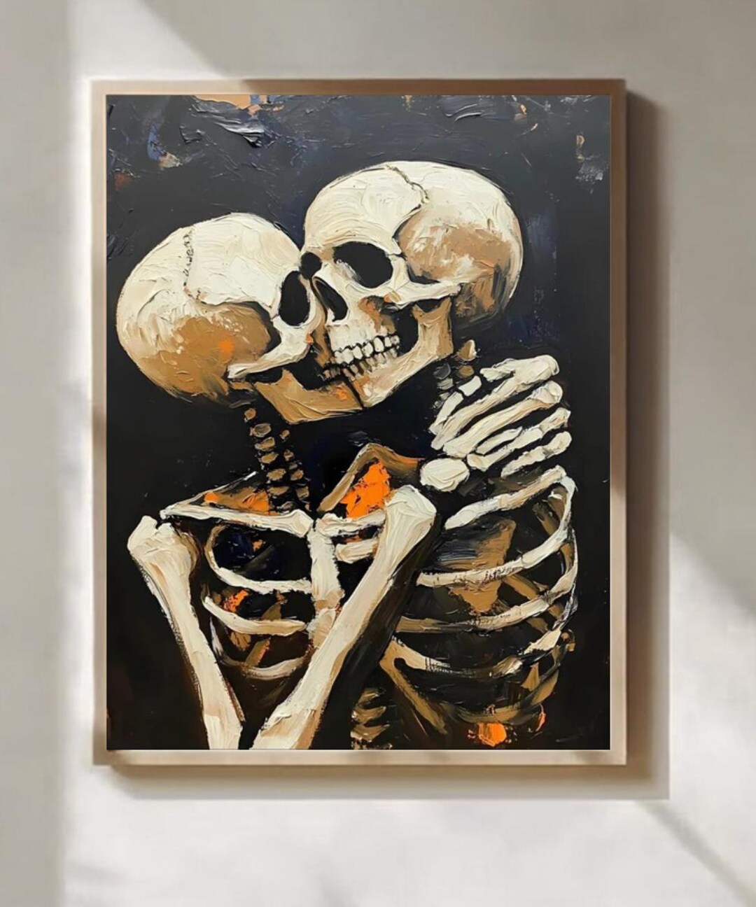 Skeleton Love Poster Dark Romantic Gothic Wall Art Print - Etsy