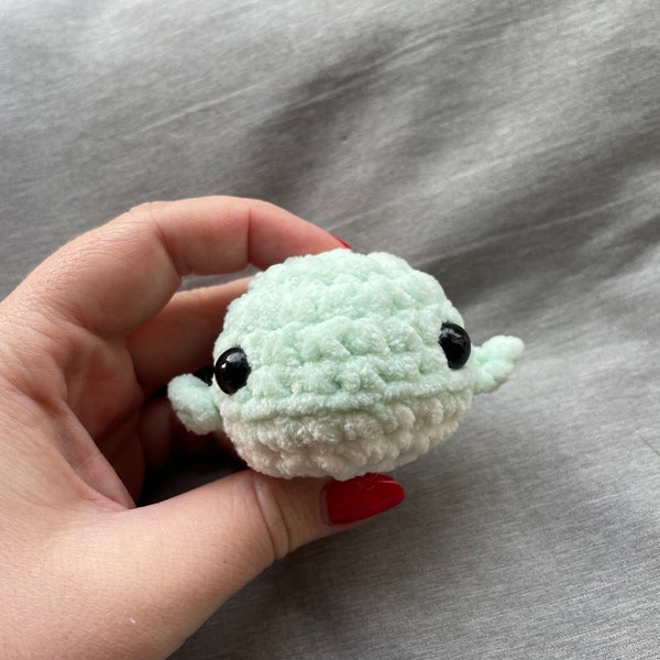 Crochet mini whale