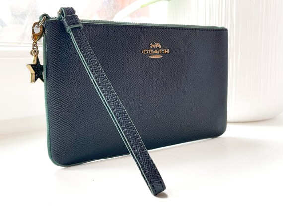 Light blue online coach wristlet