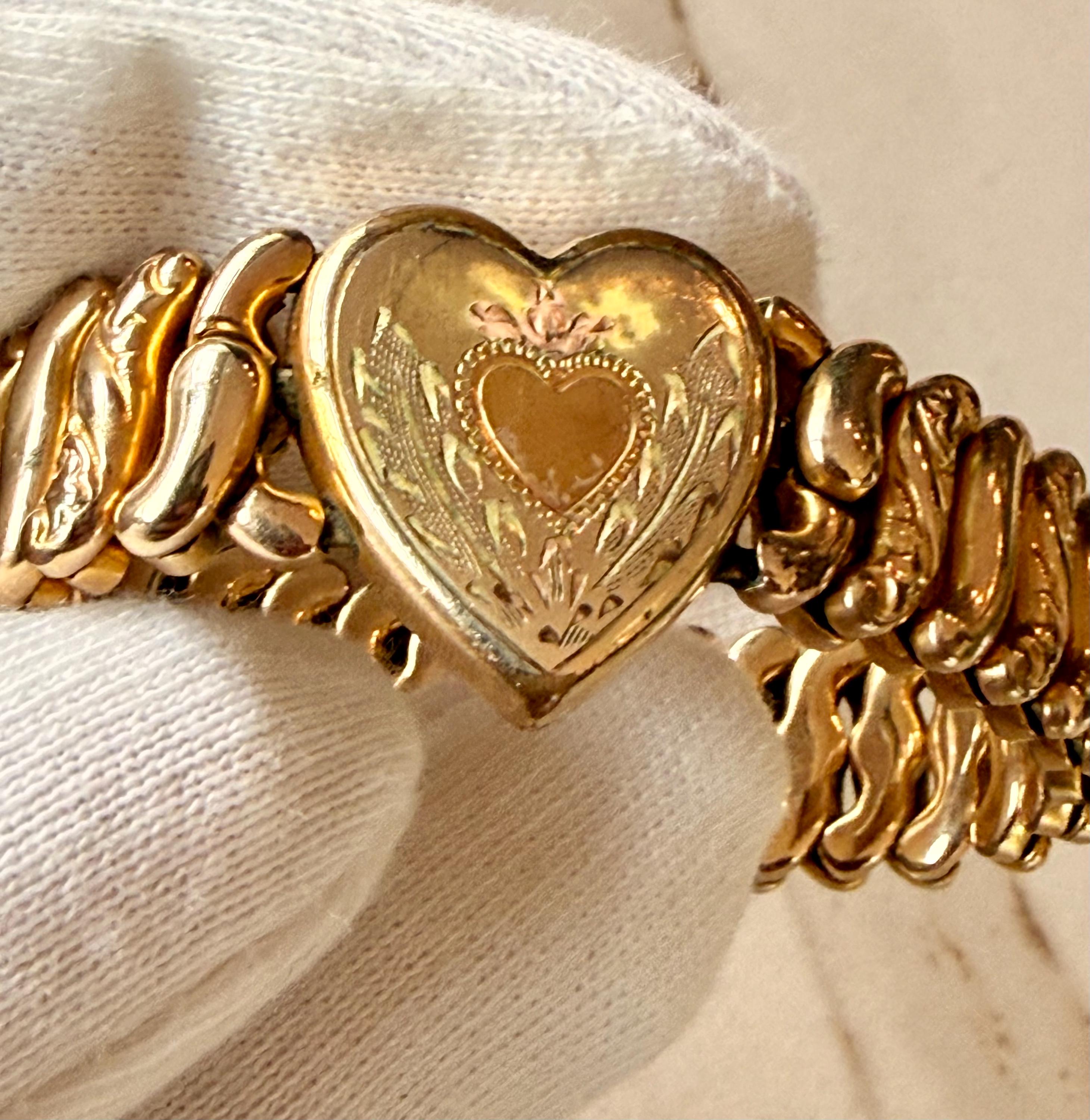 1940s Sweetheart Expansion Bracelet - Etsy