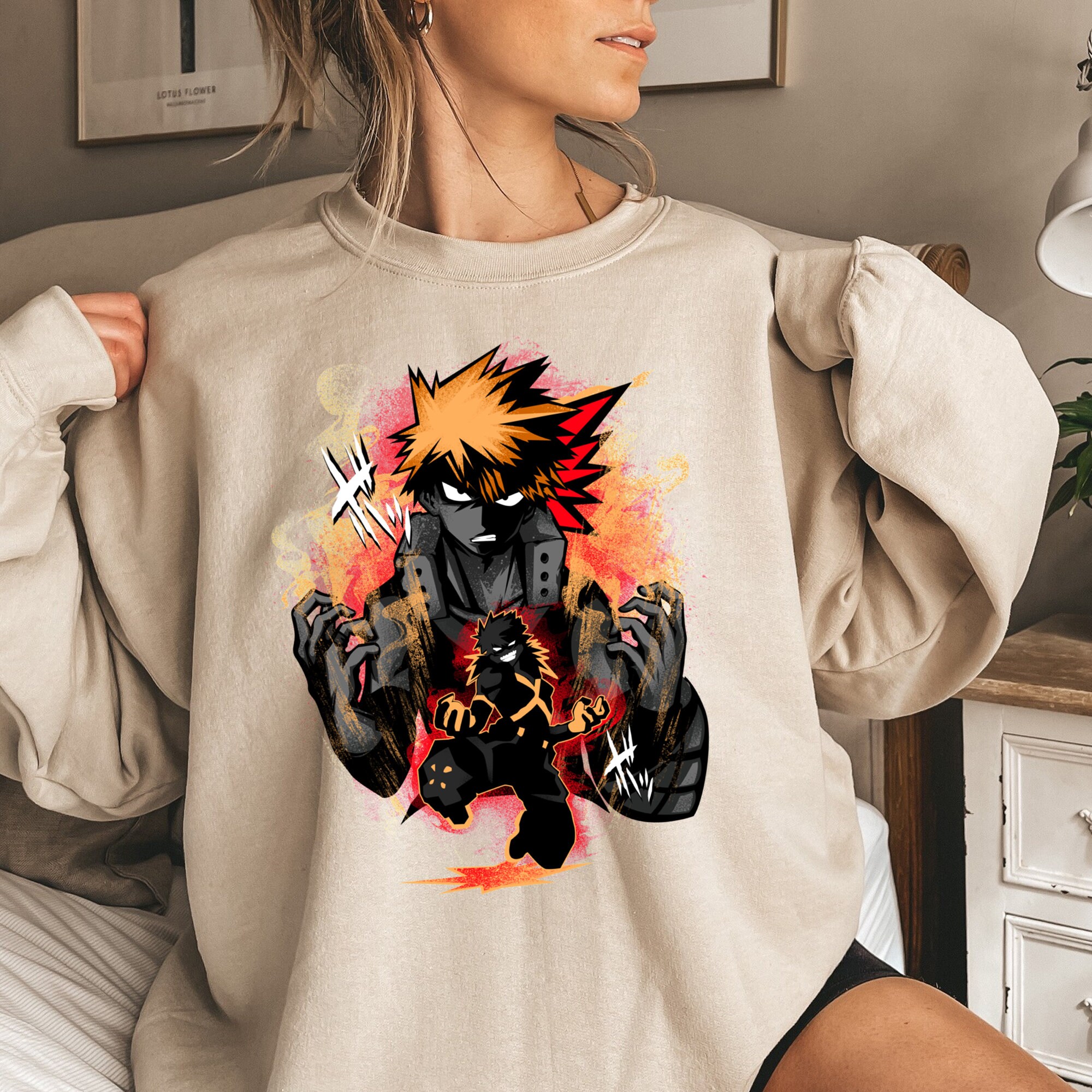 bakugou tie dye shirt
