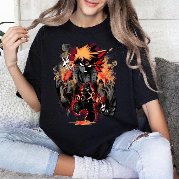Katsuki Bakugou Hero Rival Anime Shirt Anime Lover Shirt Anime