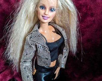 Barb - Tattooed Blonde Beauty - OOAK Customised Anatomically Correct and Enhanced. Fully Articulated Made to Move Barbie Doll.