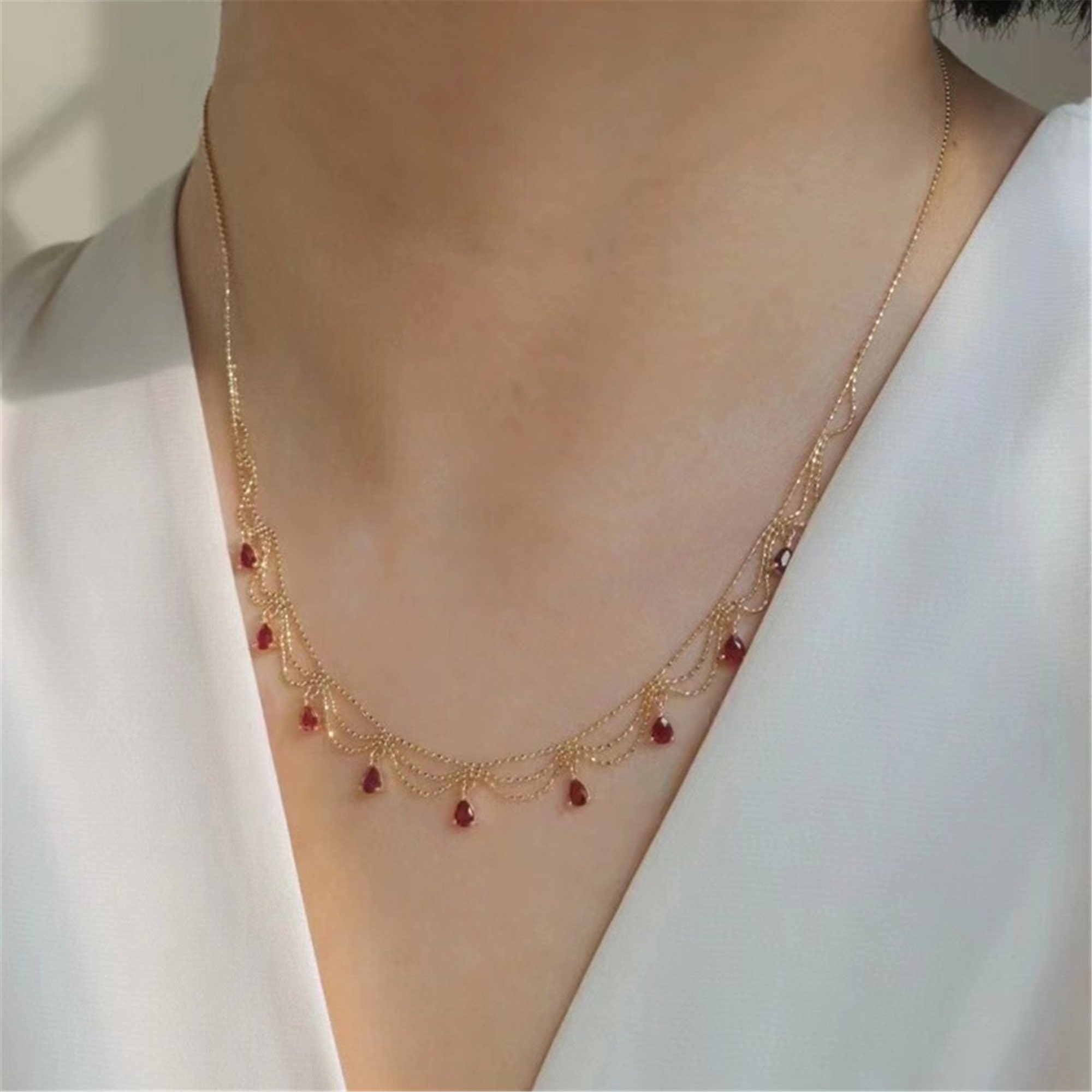 Pearl Choker Dainty Necklace for Women Girl Acrylic Necklace Color Chain  Clavicle Sweet Necklace Necklaces ＆ Pendants Punk Party Wedding Jewelry  Xmas 通販