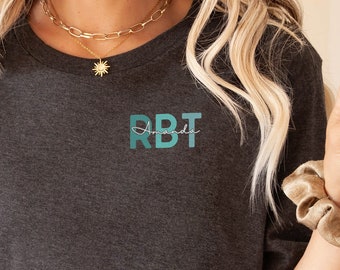 Benutzerdefiniertes RBT-Shirt Autismus-Bewusstseins-Hemden Benutzerdefinierter Name RBT-T-Shirt Frühe Eingriffs-Paraprofessionelle Autismus-Annahme-Hemden Aba-Hemd-Geschenk