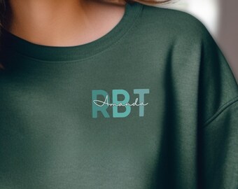 Benutzerdefiniertes RBT Sweatshirt Benutzerdefiniertes Name RBT Shirt Autismus Bewusstsein Shirts Verhalten Techniker Pullover Autismus Akzeptanz Shirts BCBA Sweatshirt