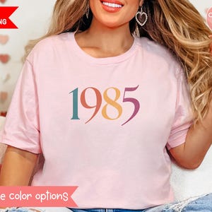1985 シャツ 40 歳の誕生日 女性用 限定版 1985 T シャツ 40 歳の誕生日 男性用 1985 年に戻るシャツ ヴィンテージ 1985 年誕生日シャツ 1985 年シャツ