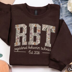 Sudadera personalizada para técnico en comportamiento (RBT), suéter personalizado para técnico en comportamiento, jersey de cuello alto para técnico en comportamiento (RBT), regalo para técnico en comportamiento, sudadera ABA