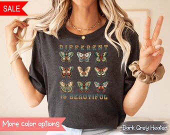 Shirt Autisme bewustzijn Neurodivergent Shirt Shirt Autisme Inclusie BCBA Shirt AAC Shirt Snelheid Leraar Shirt Slp Shirt Nachtvlinder Shirt RBT Shirt