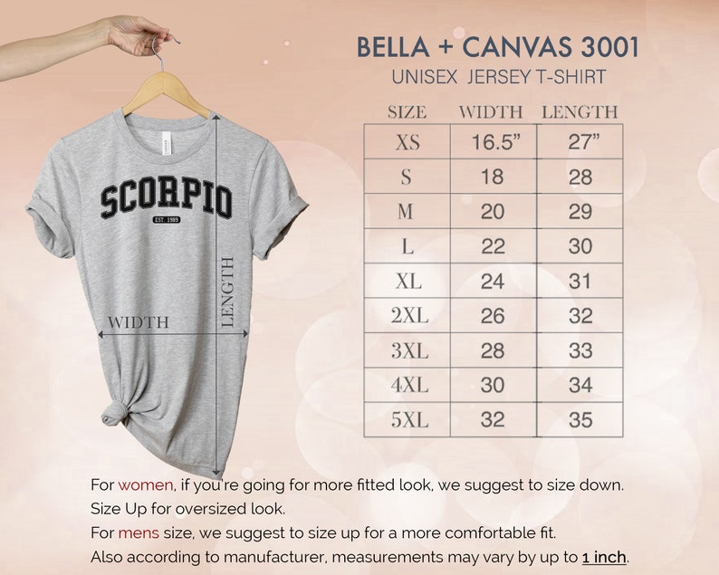 Custom Scorpio Shirt Zodiac Sign Astrology Gift Horoscope Shirt Scorpio ...