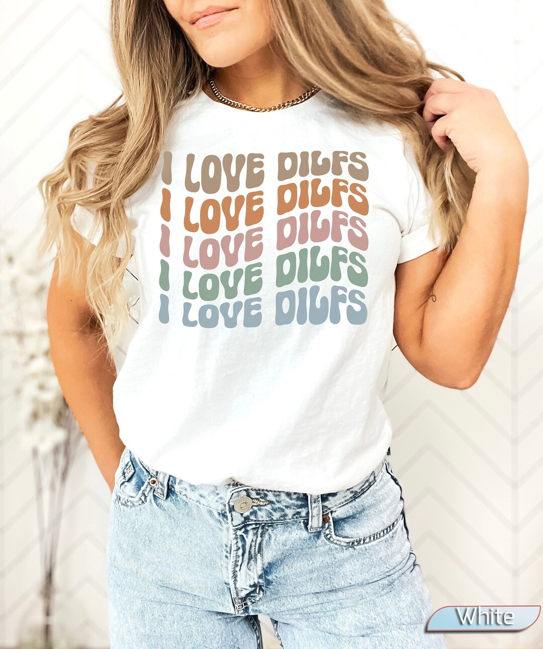I Love DILFS Shirt for Women Funny DILF Tshirt I Heart DILFS I - Etsy