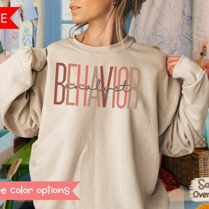 BCBA Sweatshirt Behavior Analyst Sweatshirt BCBA Gifts Aba Shirt Inclusion Shirt Autism Acceptance Shirt  Autism Shirt Neurodivergent Shirt
