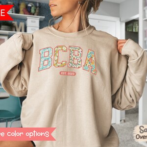 Personalized BCBA Sweatshirt Behavior Analyst Sweatshirt BCBA Est Shirt Inclusion Shirt Autism Acceptance Shirt Custom BcBA Gifts ADHD Shirt